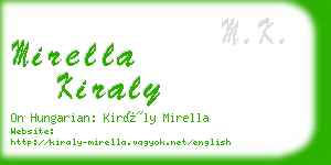 mirella kiraly business card